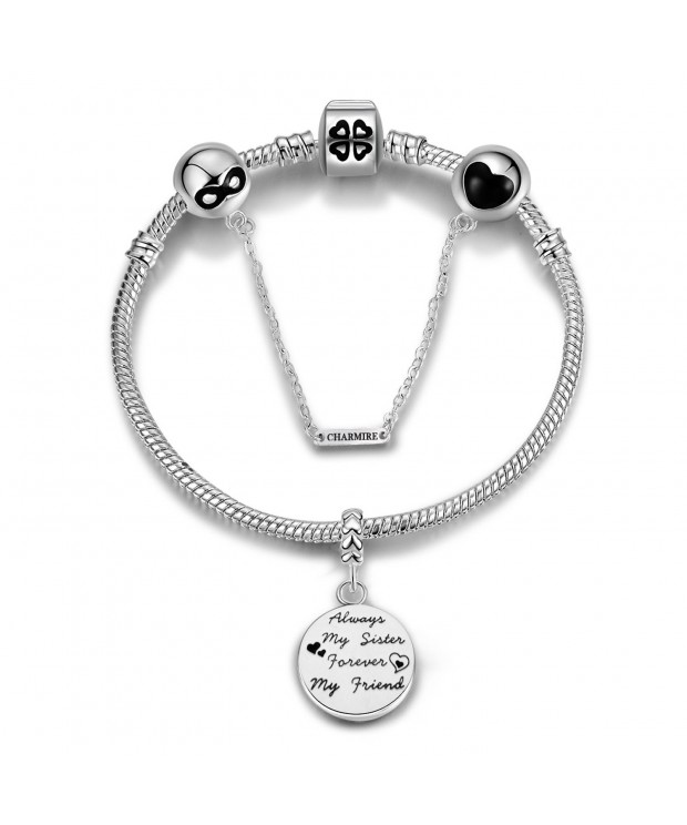 Bracelets Engraved Forever Friendship Jewelry