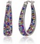 Creations Womens Genuine Crystal Earring