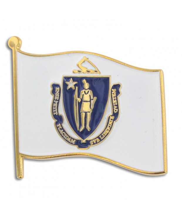 PinMarts Massachusetts State Enamel Lapel