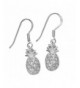 Sterling Silver Pineapple Dangle Earrings