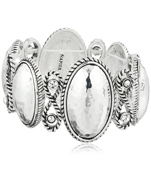 Napier Classics Silver Tone Crystal Bracelet