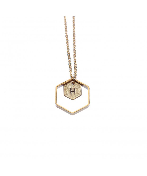 Freena Design Honeycomb Necklace Engraved
