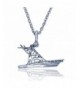 Offshore Fishing Pendant Sterling Necklace