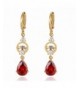 YAZILIND Charming Teardrop Zirconia Earrings