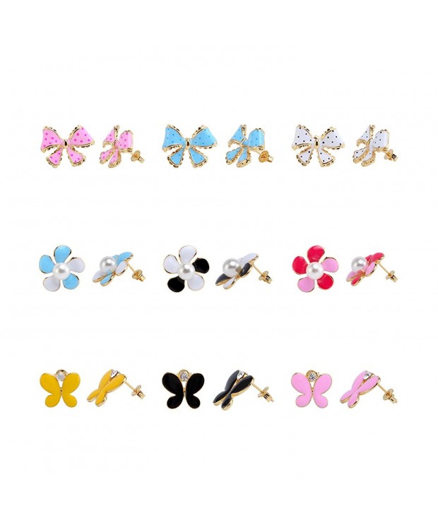 LEILE Fashion Butterflies flowers Earrings