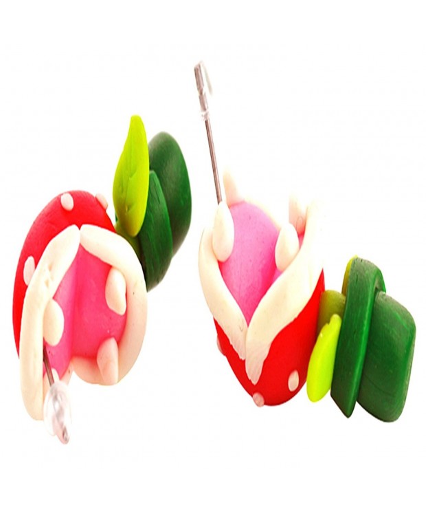 RoseSummer Handcraft Polymer Piranha Earrings