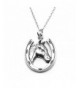 Sterling Silver Lucky Horseshoe Necklace