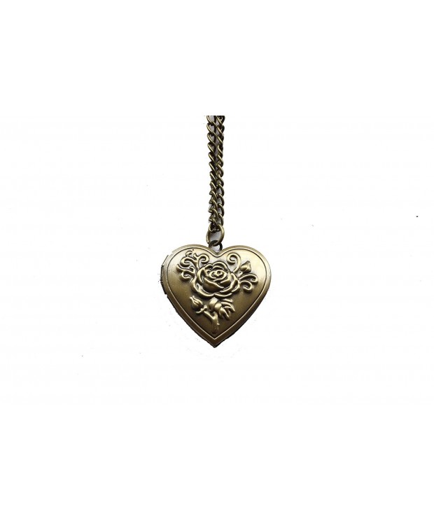 Antique Bronze Locket Necklace Everyday