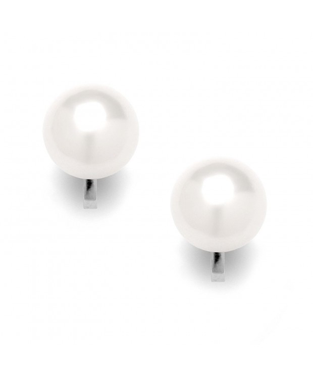 Mariell Genuine Shell Pearl Earrings