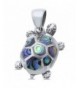 Sterling Natural Pendant Available Abalone