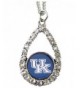 Kentucky Wildcats Teardrop Crystal Necklace
