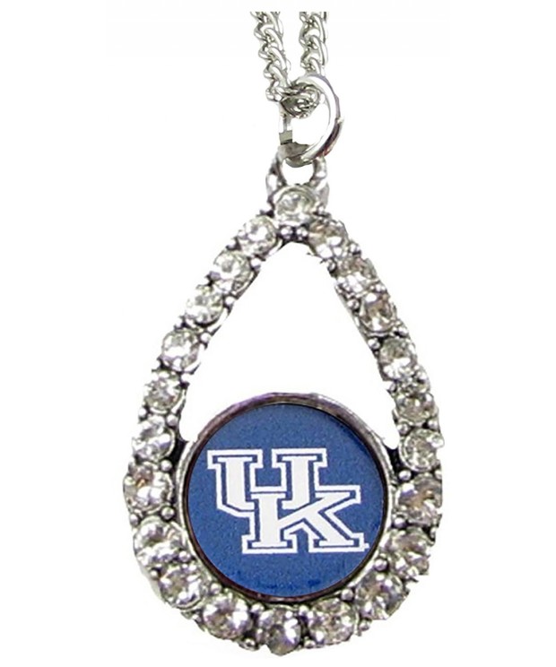 Kentucky Wildcats Teardrop Crystal Necklace
