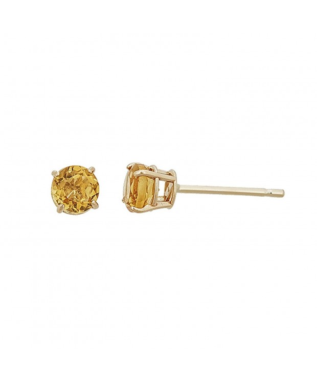 Yellow Basket Genuine Earrings Citrine