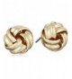 Napier Classics Gold Tone Knot Earrings