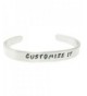 CUSTOMIZE Hand Stamped Aluminum Bracelet