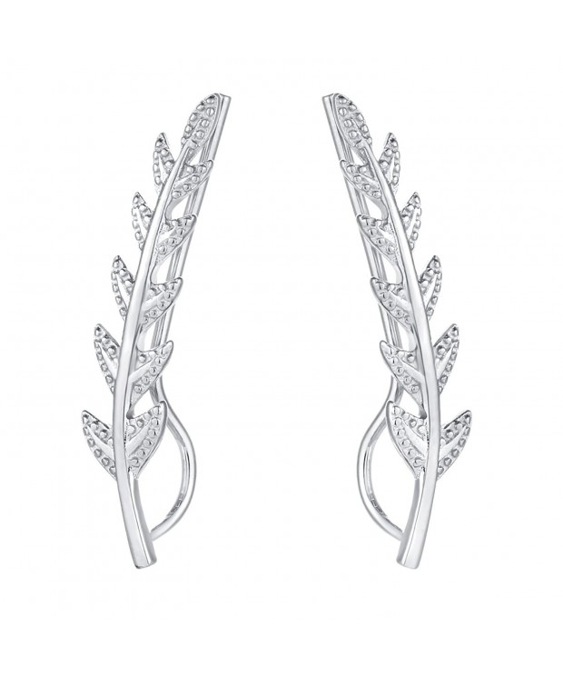 DOMILINA Olive Leaf Ear Climbers