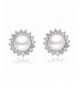 Sunshine Freshwater Zirconia Sterling Earrings