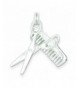 Sterling Silver Comb Scissor Charm