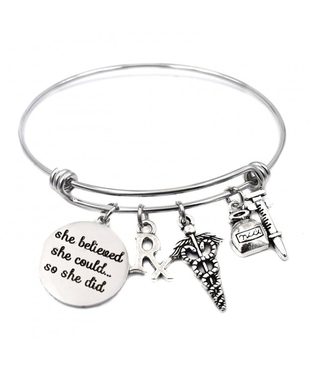 Stainless Expandable Pharmacy Pharmacist Bracelet