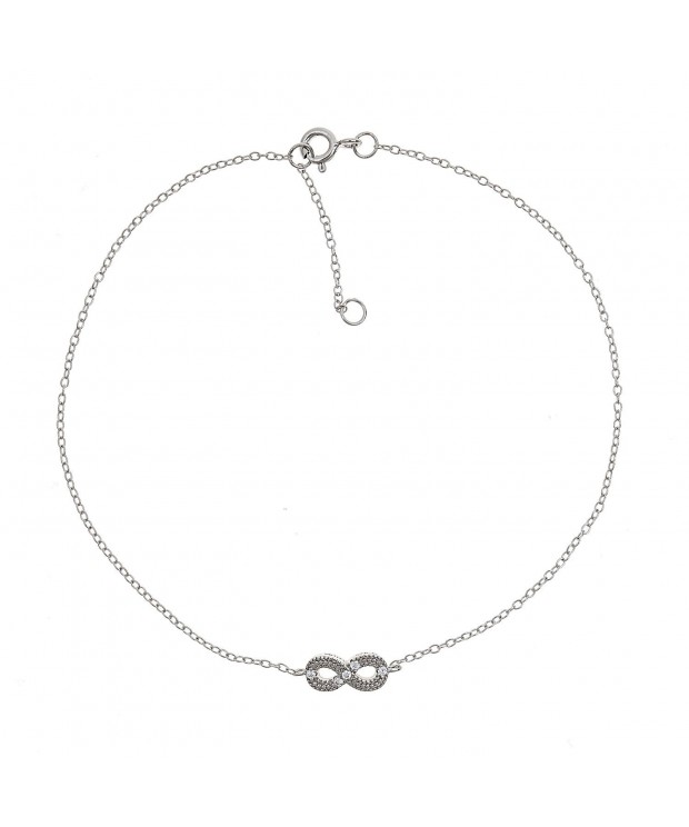 Womens Sterling Silver Infinity Character