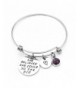 Inspirational Expandable Birthstone Stainless Amethyst Feb
