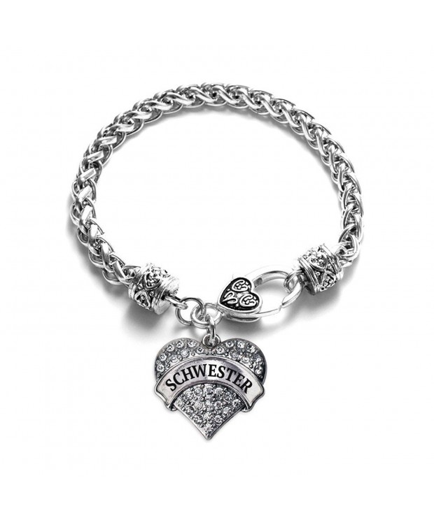 Schwester Bracelet Silver Lobster Crystal