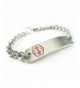 MyIDDr Pre Engraved Customizable Thinners Bracelet