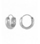 Sterling Silver Earrings Chevron Pattern