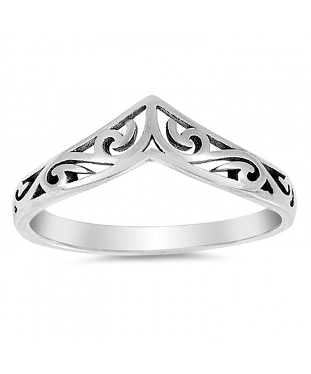 Filigree Sterling Silver Victorian RNG17570 9