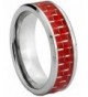 Polished Silver Tungsten Carbide Wedding