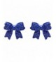 Fashion Crystal Pave Ribbon Earrings