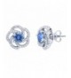 BERRICLE Sterling Earrings Swarovski Zirconia