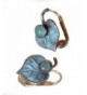 Verdigris Patina Brass Mulberry Earrings