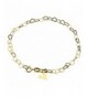 Gold Flashed Sterling Silver Anklet Adjustable