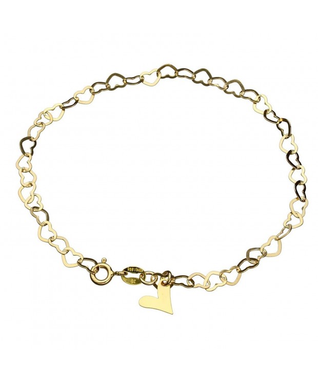 Gold Flashed Sterling Silver Anklet Adjustable