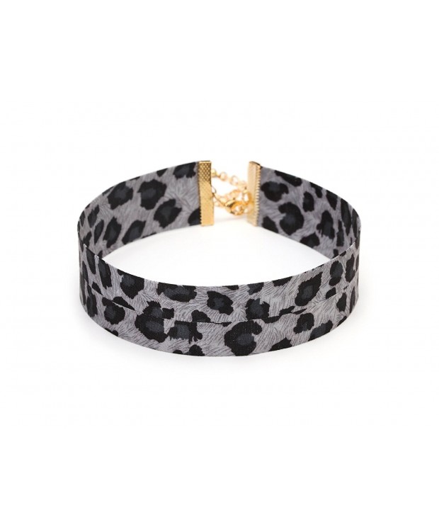 Leopard Print Choker Necklace Gothic
