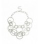 Lux Accessories Circles Statement Necklace