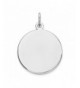 Sterling Silver Engravable Round Charm