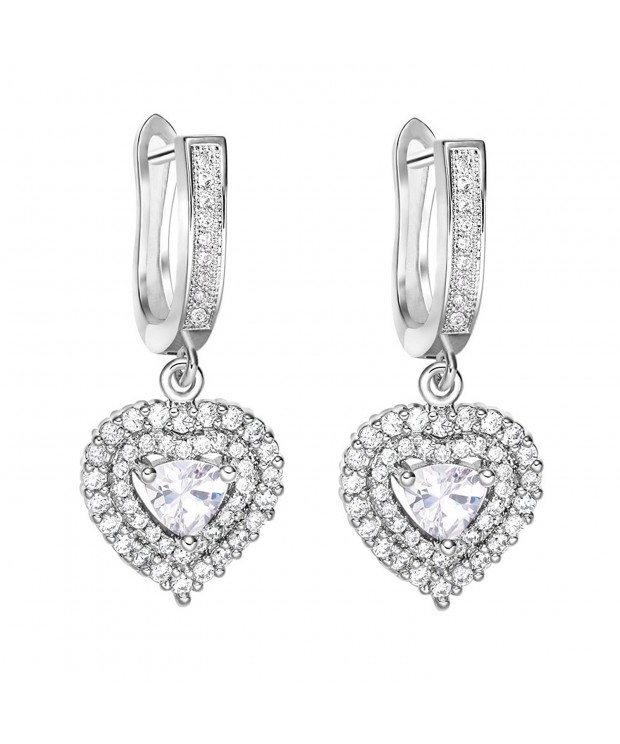 Magical Silver Tone Sparkling Crystals Earrings