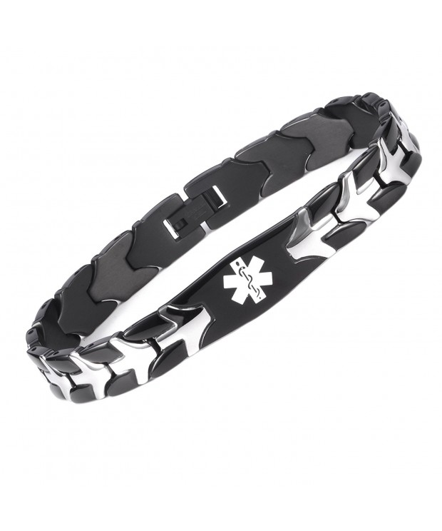 Fashion Stainless Medical Bracelets Engraving