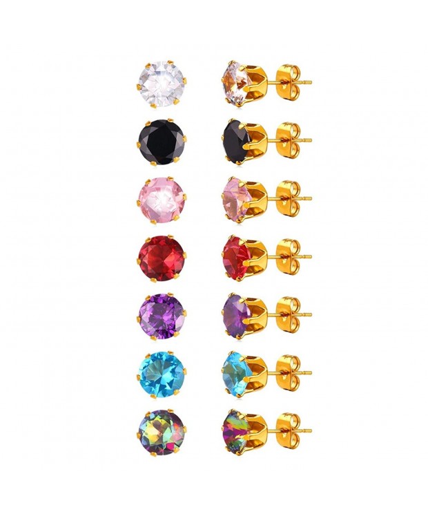 Earrings Colorful Zirconia Crystal Earring