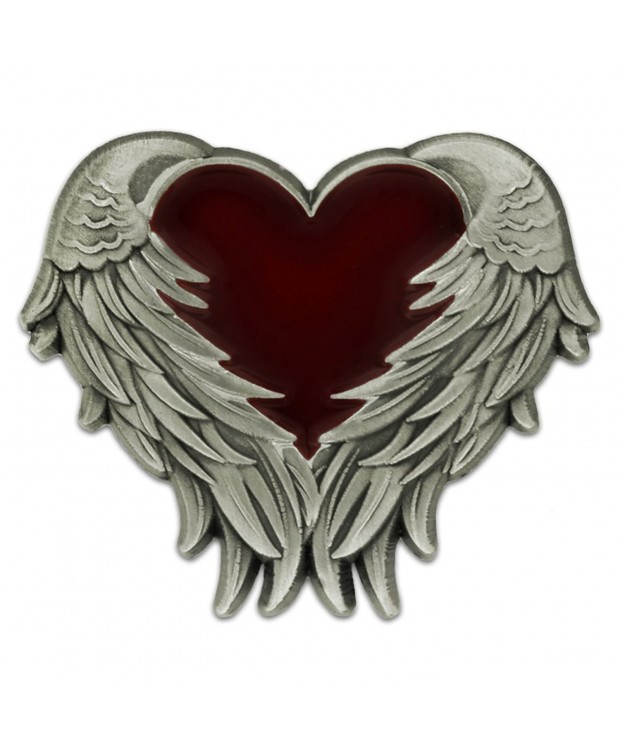 PinMarts Antique Nickel Heart Enamel