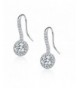 SBLING Platinum Plated Cubic Zirconia Earrings