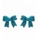 Fashion Crystal Pave Ribbon Earrings