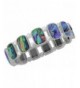 Paua Stretch Bracelet Square Bead