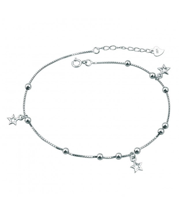 LovelyCharms Sterling Silver Anklet Bracelets