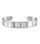 Inspirational Message Silver Engraved Bracelet