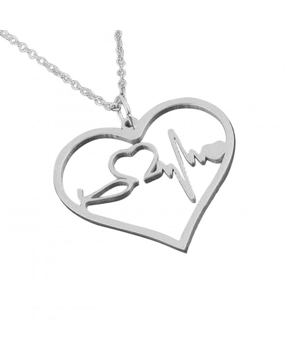 Nurse Gifts Jewelry Heartbeat Necklace