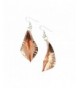 Fold Formed Copper Dangle Earrings