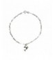 Sterling Silver Dolphin Charm Anklet